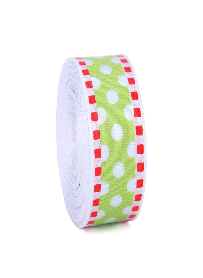 Meseey Red & Green Satin Ribbon - 10 Rolls, 50 Yards - Christmas Craft & Decorative Ribbons for Wreaths, Bows & DIY Crafts - Image 3